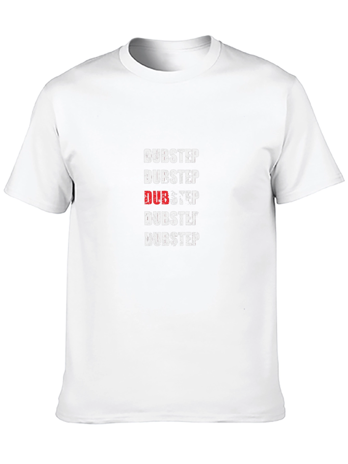 Dubstep Graphic Print Black T-Shirt