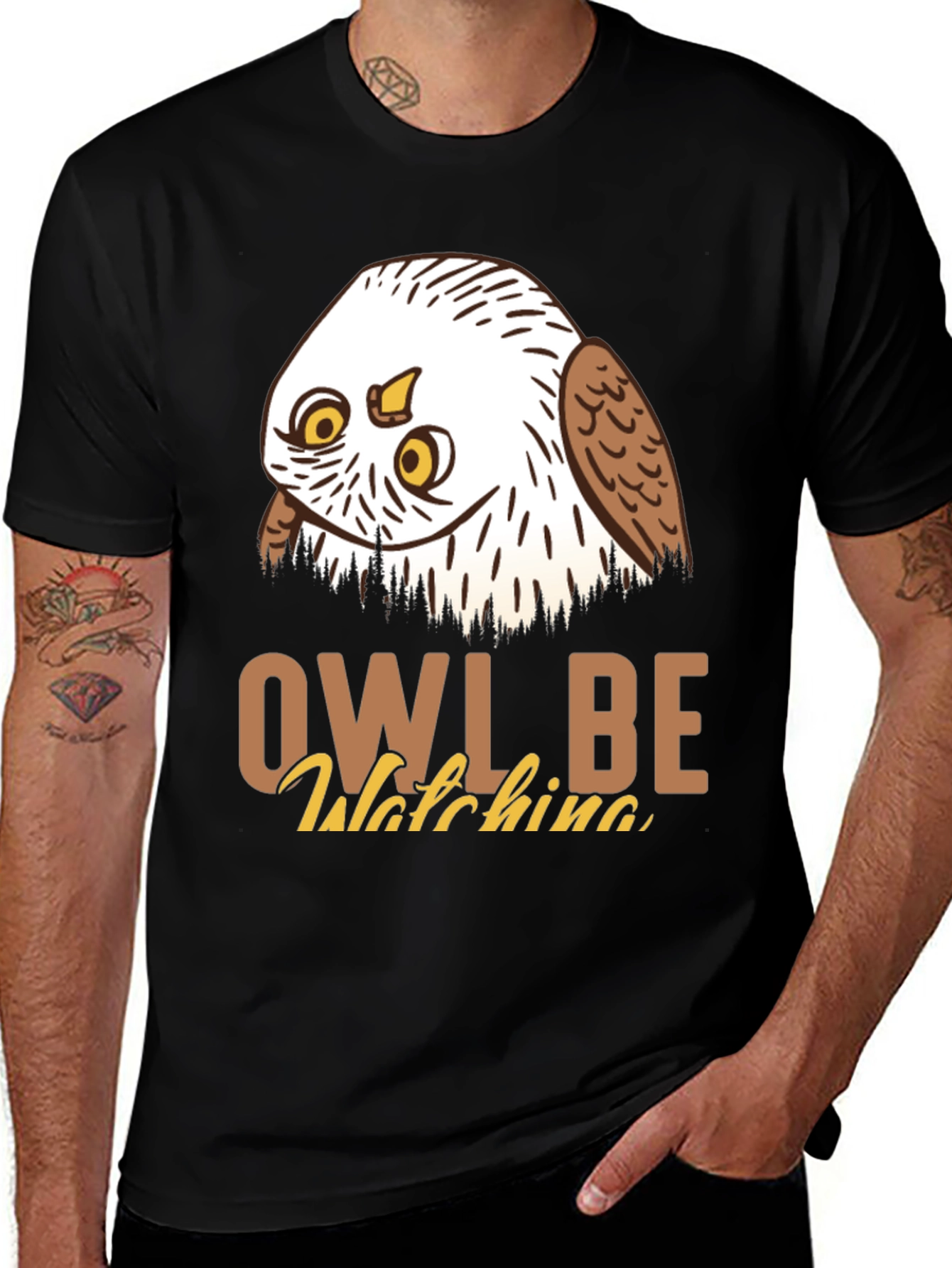 Owl Be Watching Graphic Tee