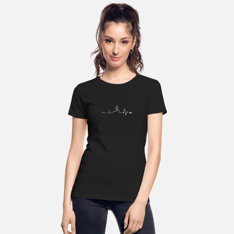 Running - Awesome running heartbeat t-shirt
