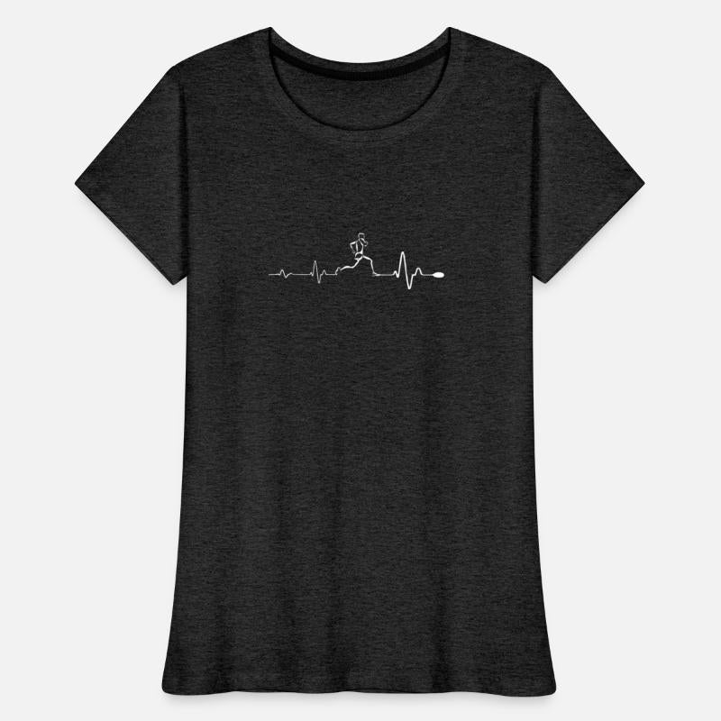 Running - Awesome running heartbeat t-shirt
