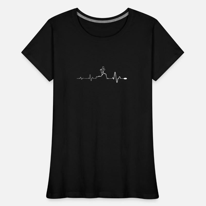 Running - Awesome running heartbeat t-shirt