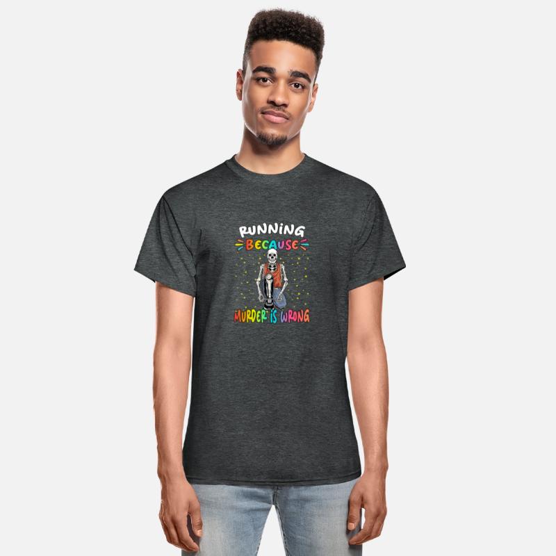 Running Because Murder Is Wrong Sarcastic Joke