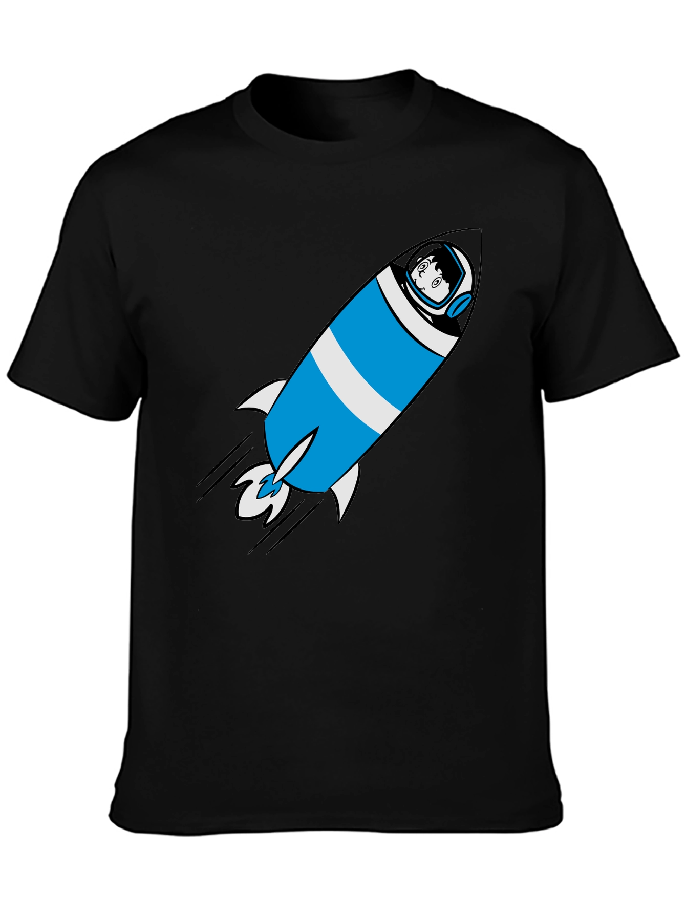 Rocket Man Graphic Tee - Soft Cotton Astronaut T-Shirt