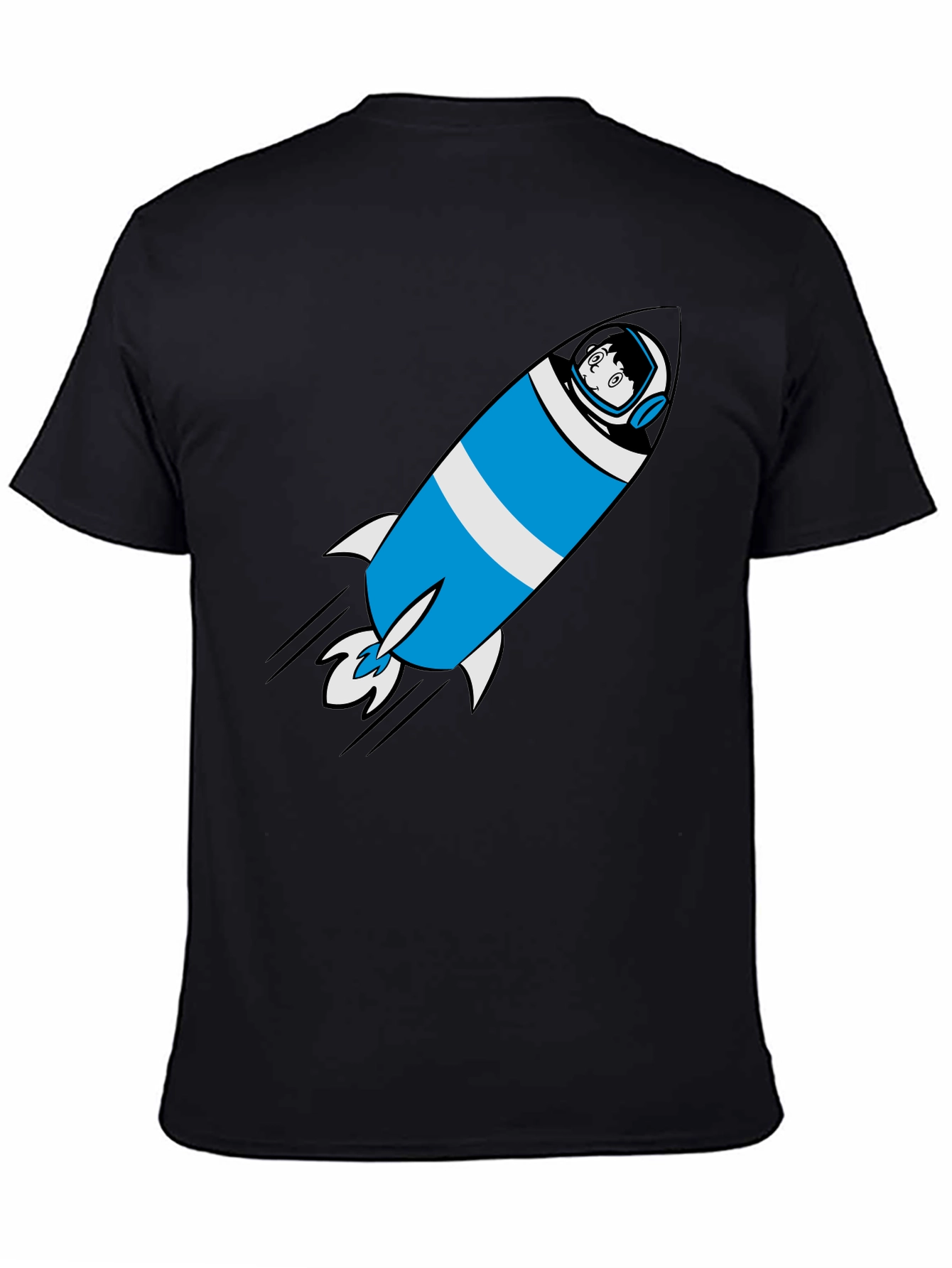 Rocket Man Graphic Tee - Soft Cotton Astronaut T-Shirt