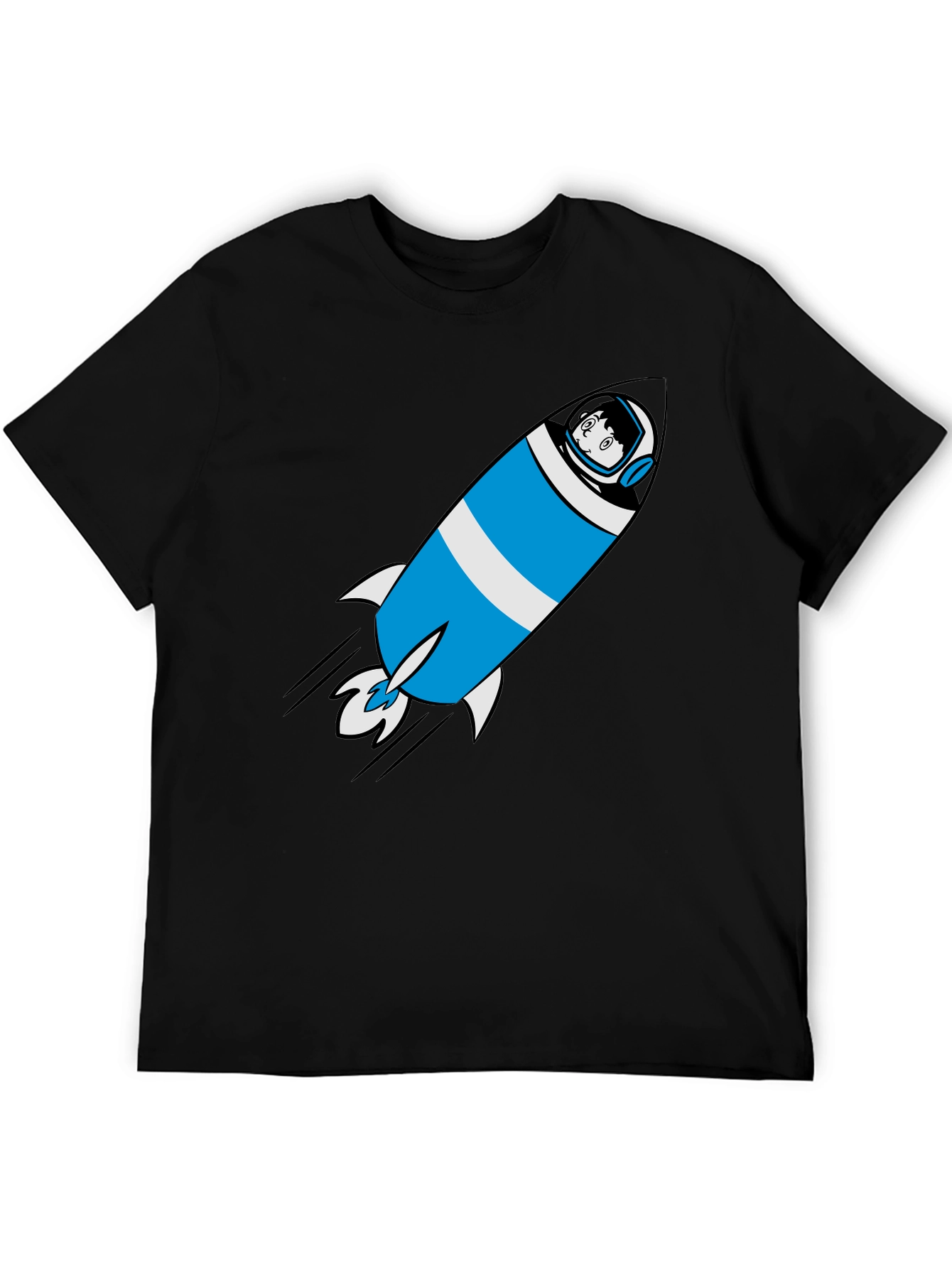 Rocket Man Graphic Tee - Soft Cotton Astronaut T-Shirt