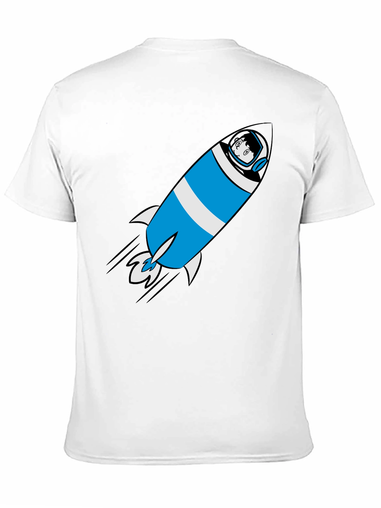 Rocket Man Graphic Tee - Soft Cotton Astronaut T-Shirt