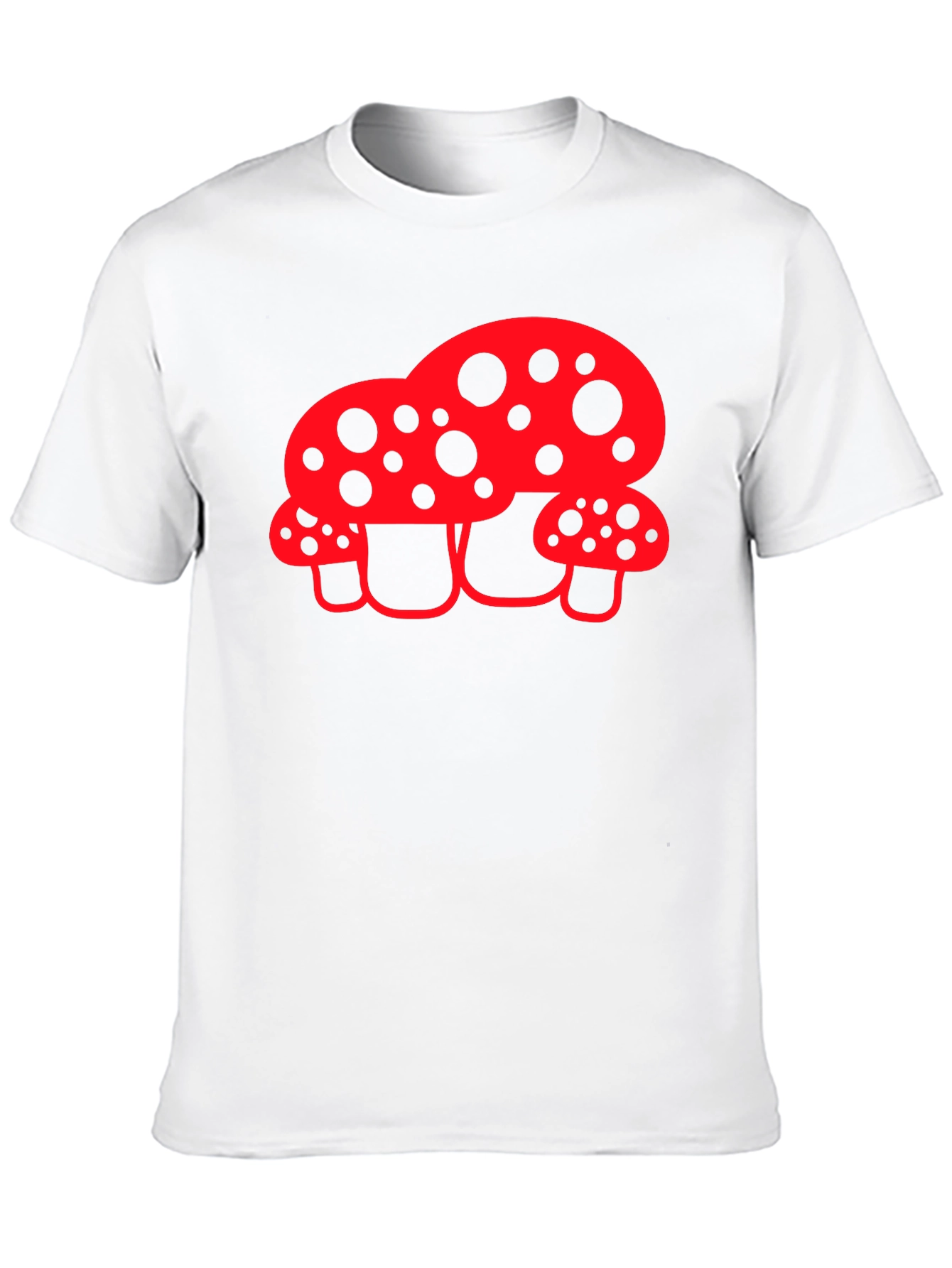 Funky Mushroom Graphic Tee - Black T-Shirt