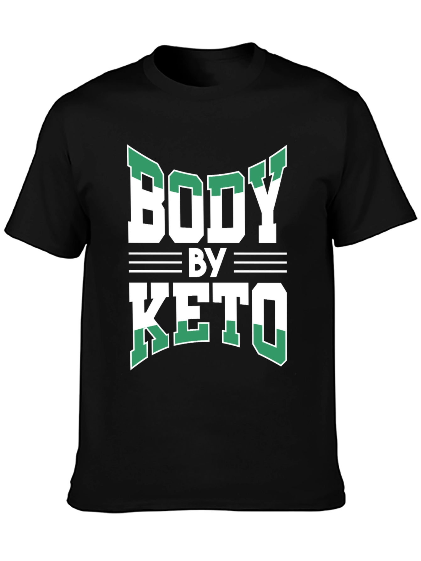 Body By Keto T-Shirt - Black Graphic Tee