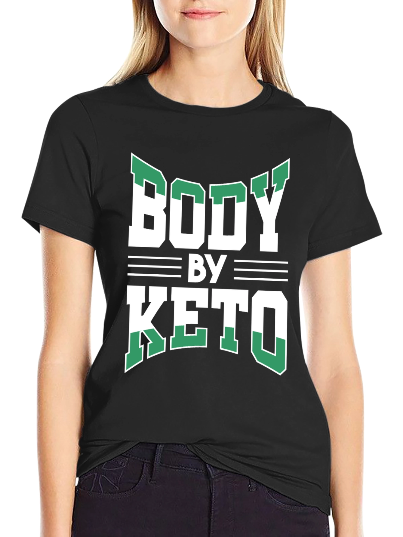 Body By Keto T-Shirt - Black Graphic Tee