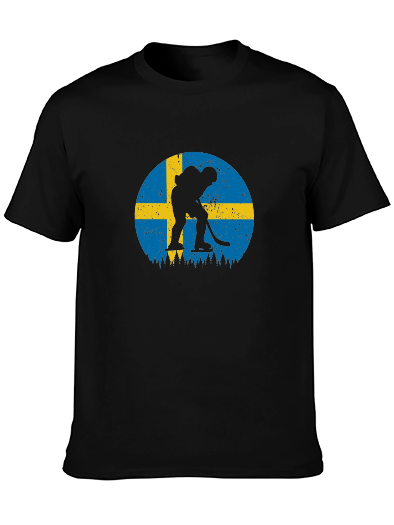 Sweden Hockey Flag Graphic Tee