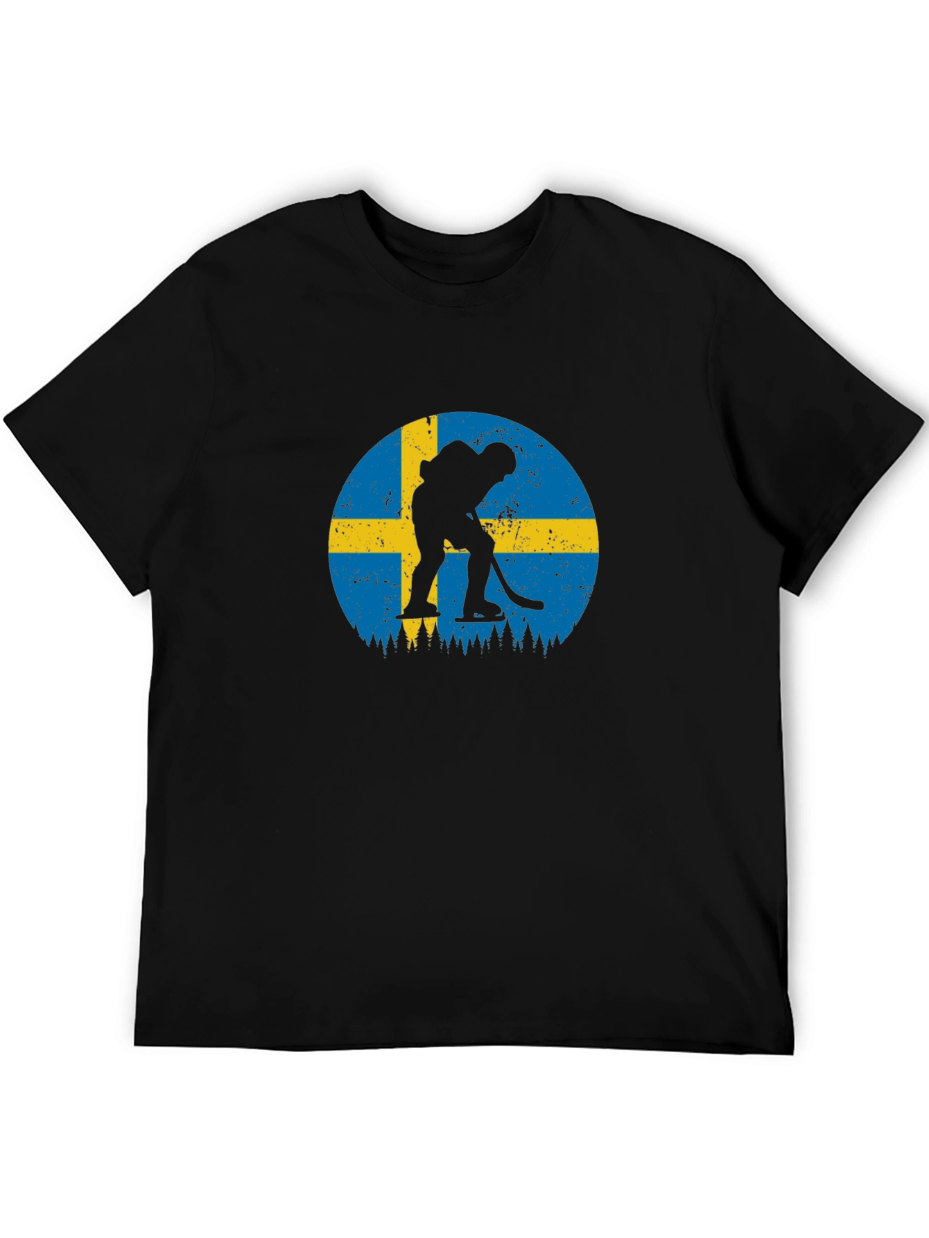 Sweden Hockey Flag Graphic Tee