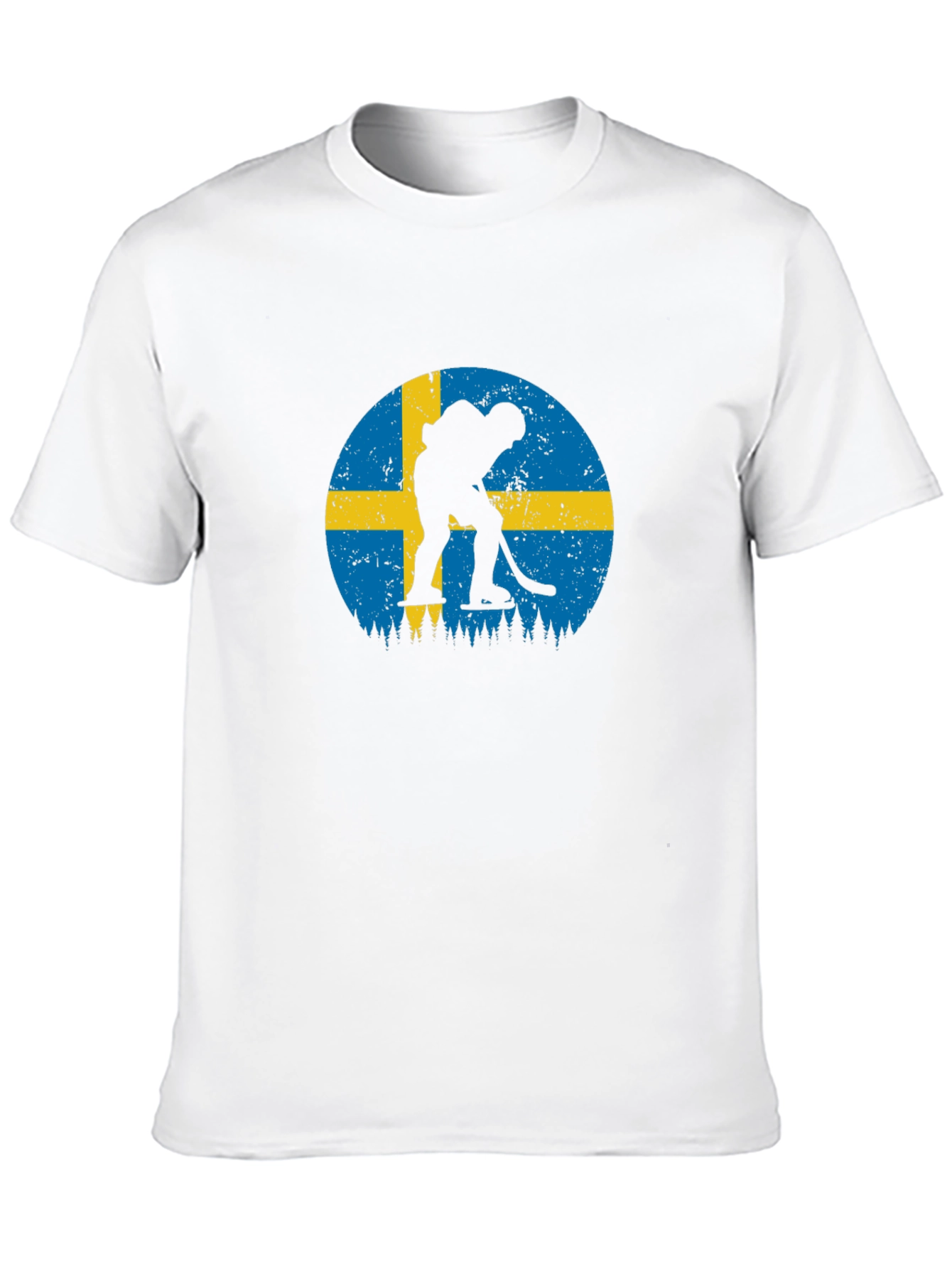 Sweden Hockey Flag Graphic Tee