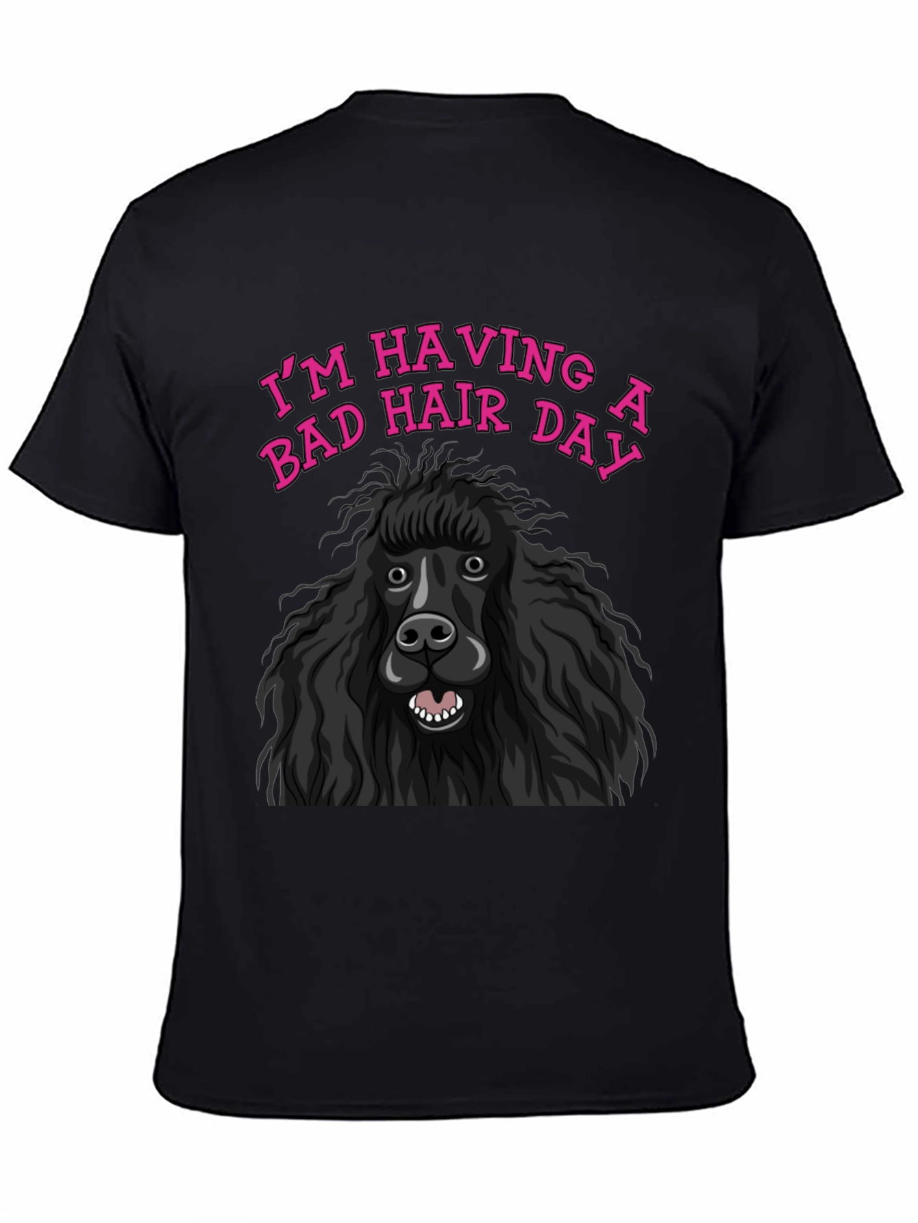 Bad Hair Day Poodle Graphic Tee