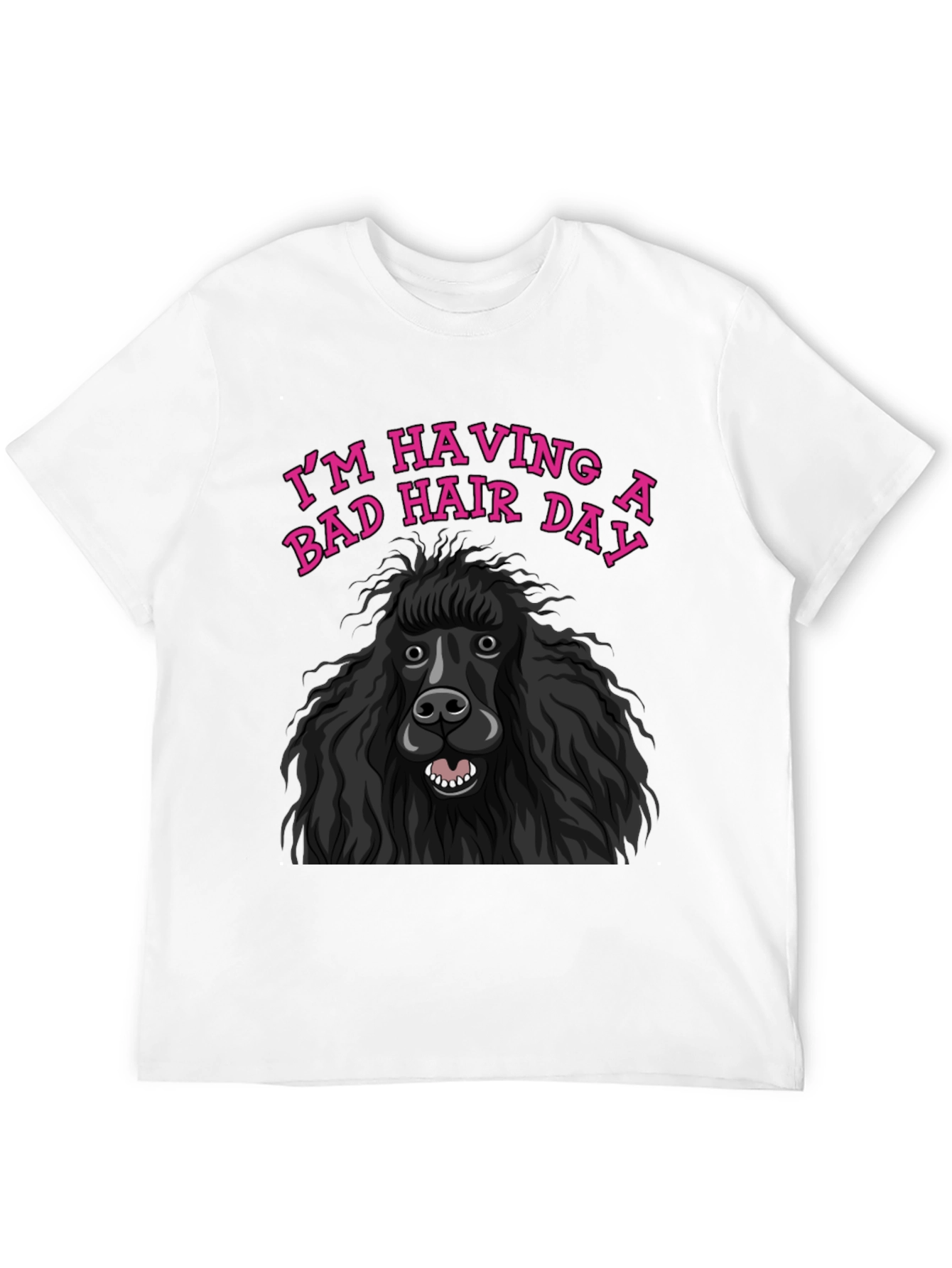 Bad Hair Day Poodle Graphic Tee