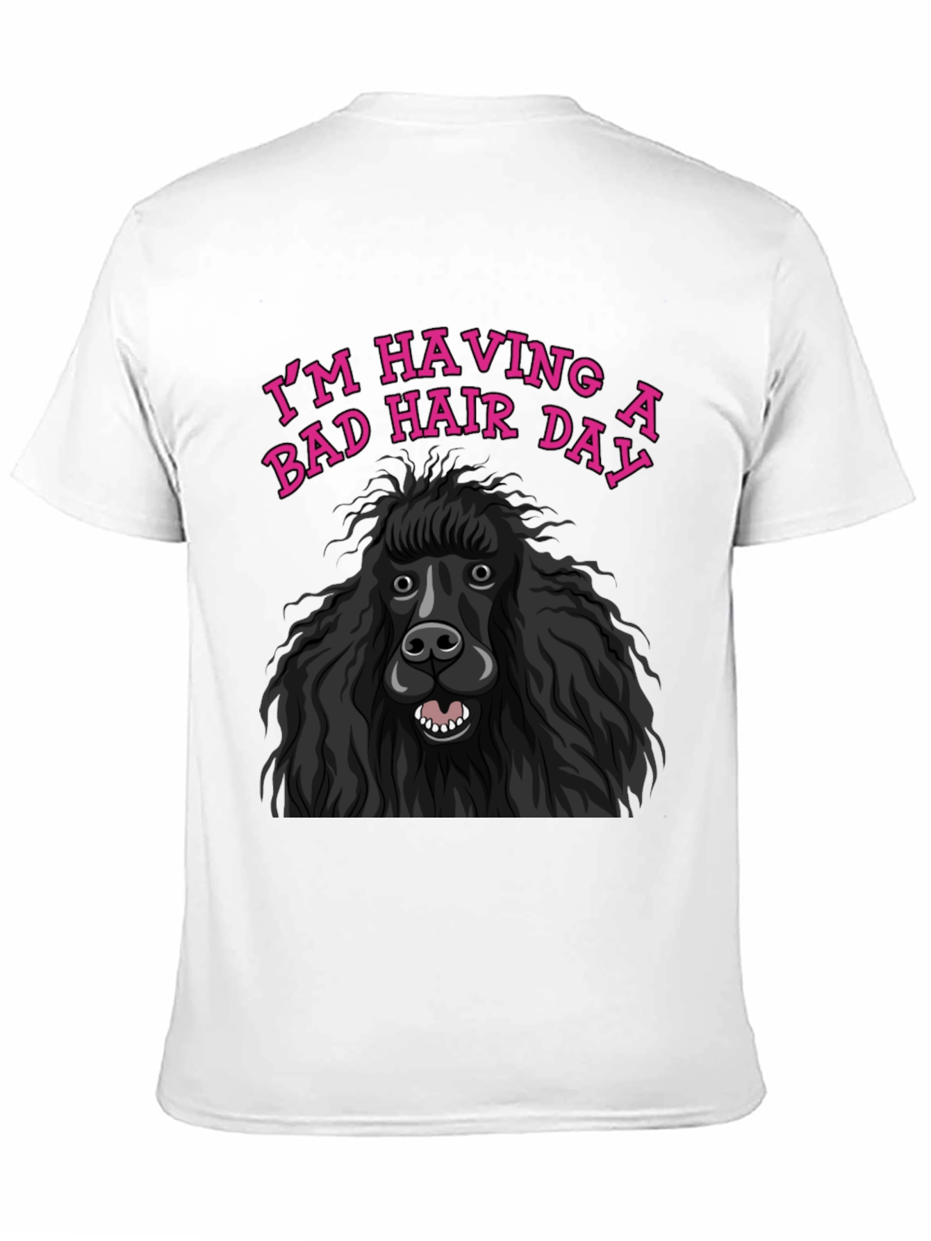 Bad Hair Day Poodle Graphic Tee