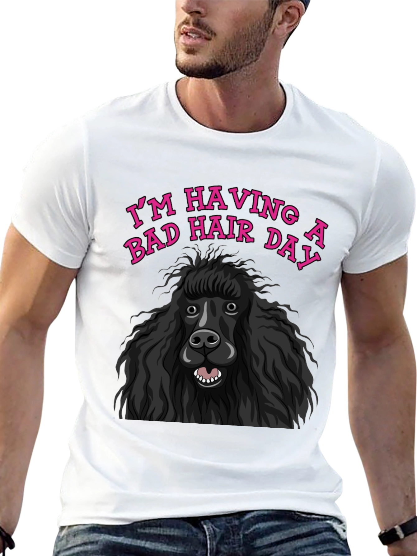 Bad Hair Day Poodle Graphic Tee