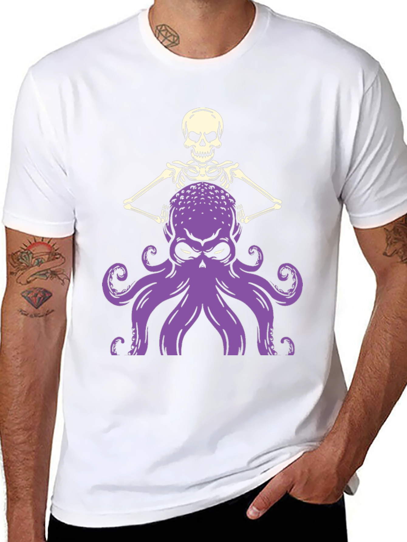 Skull Octopus Graphic T-Shirt