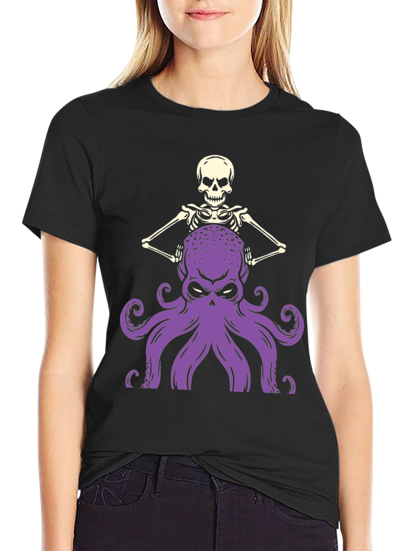 Skull Octopus Graphic T-Shirt
