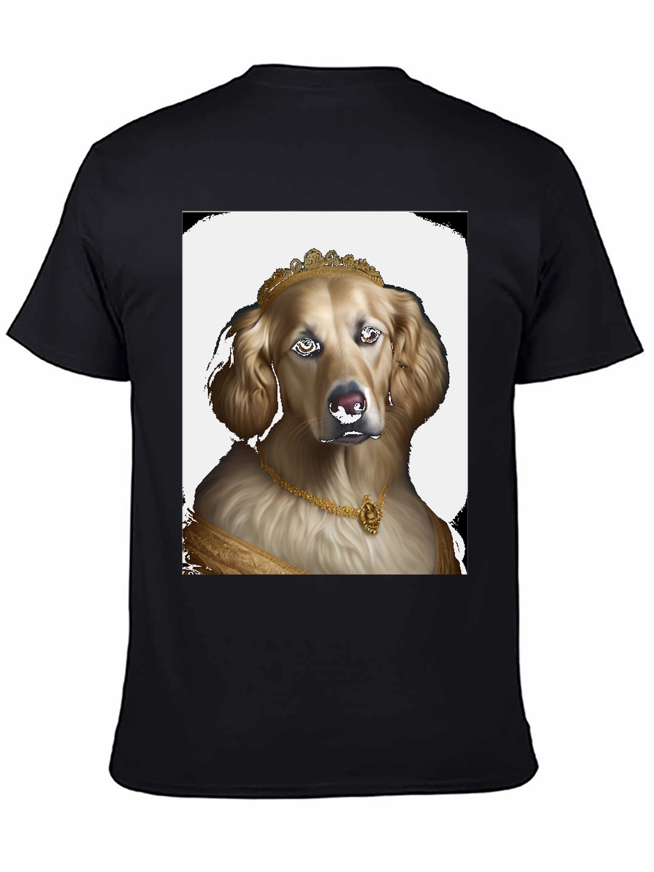 Dog Queen Graphic Tee - Black Cotton T-Shirt