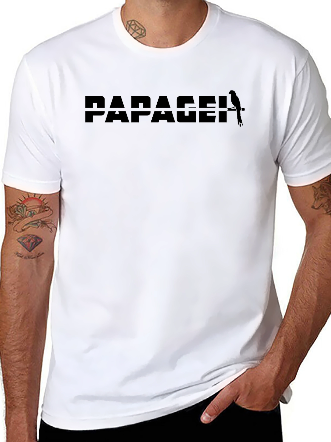 Paragei Bird Logo Black T-Shirt