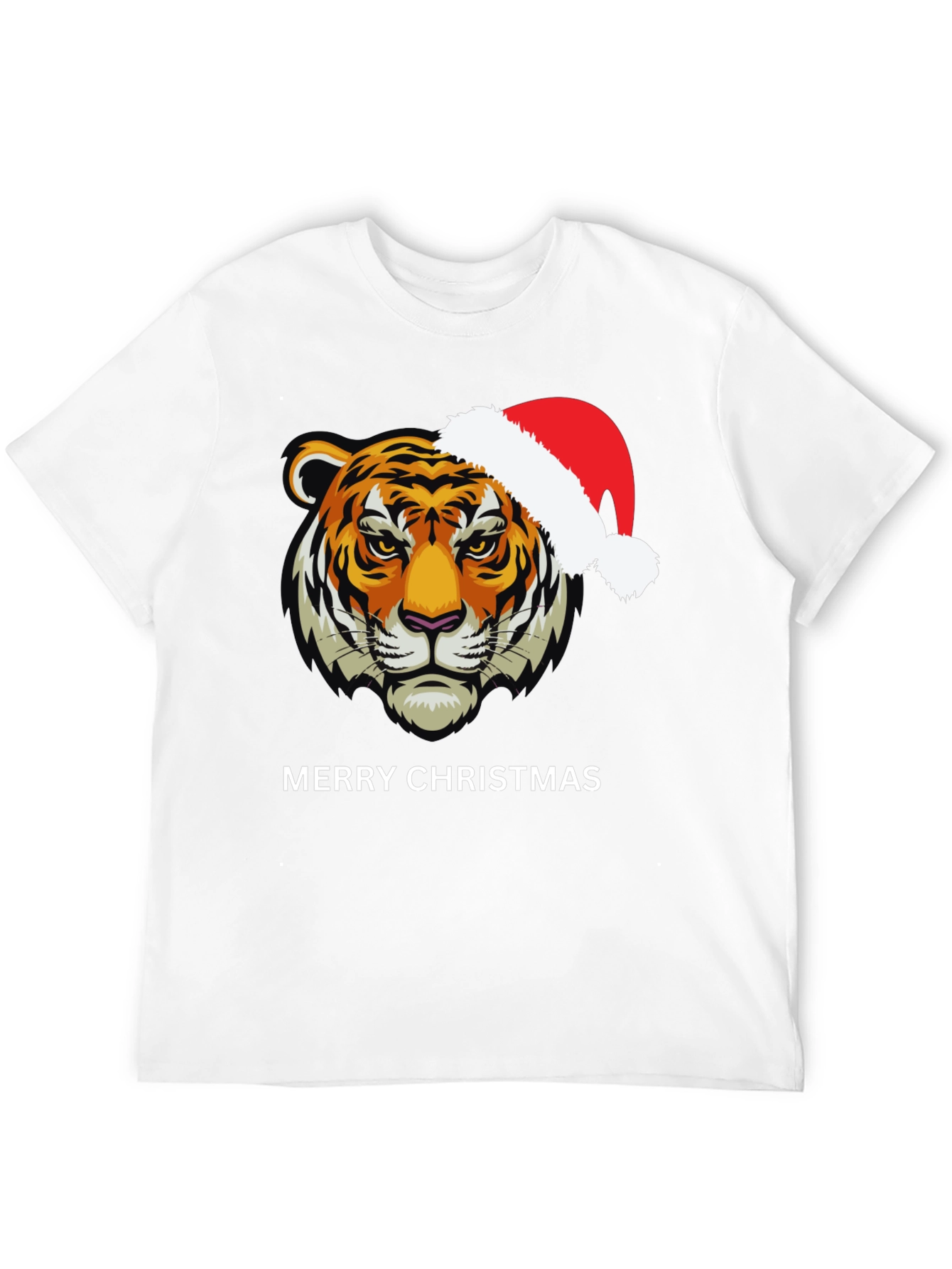 Tiger Merry Christmas Graphic Tee