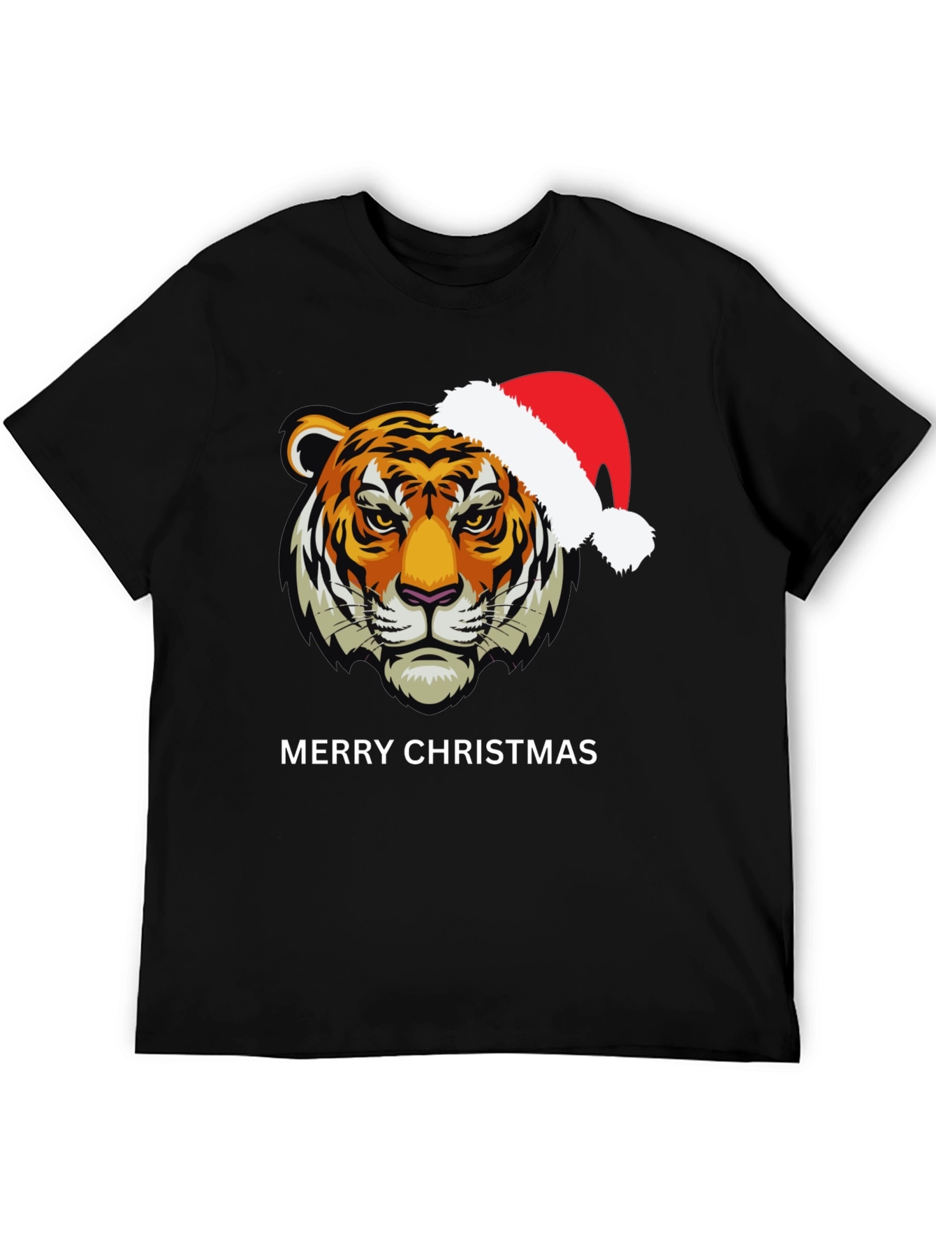 Tiger Merry Christmas Graphic Tee