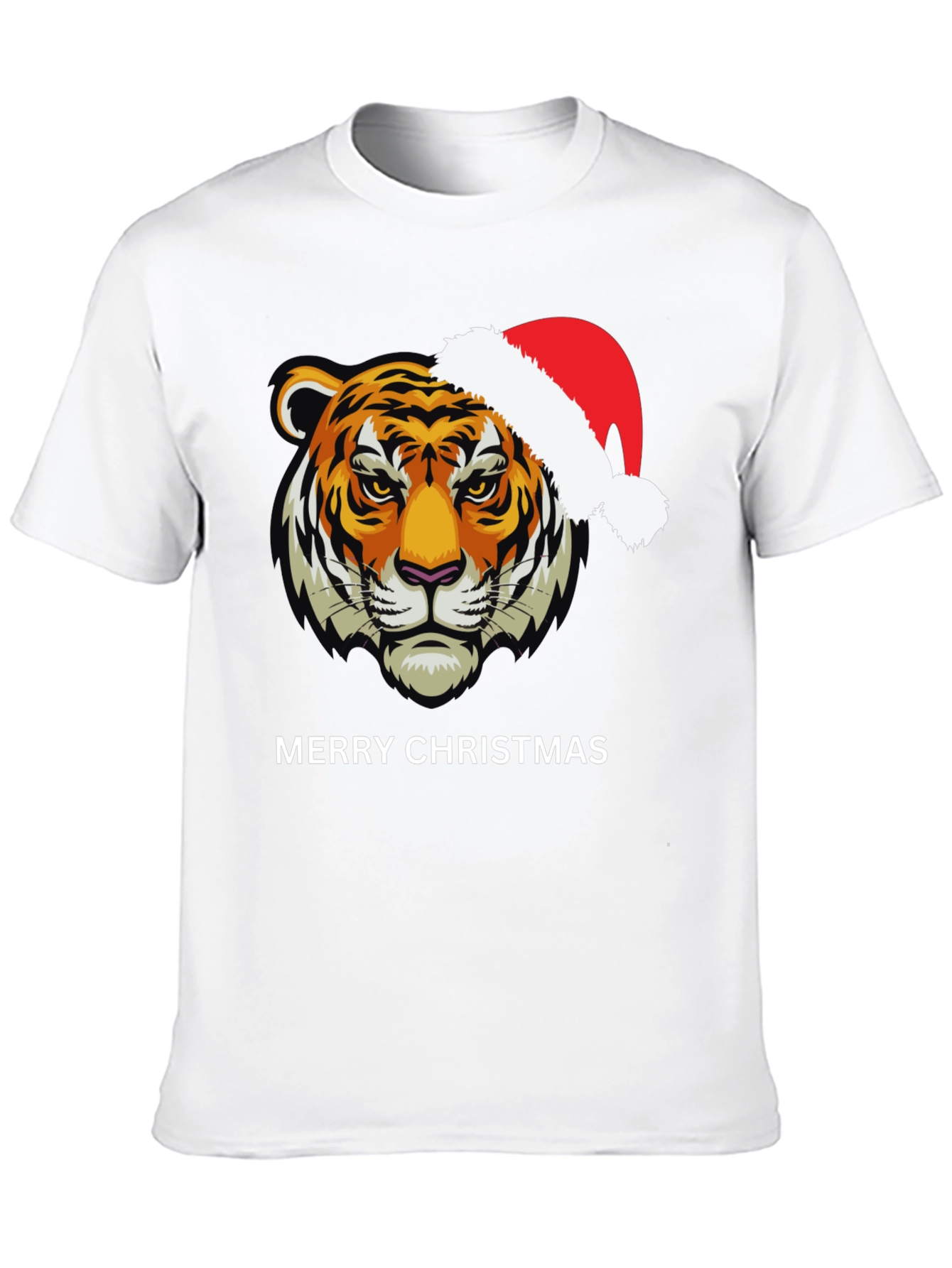 Tiger Merry Christmas Graphic Tee