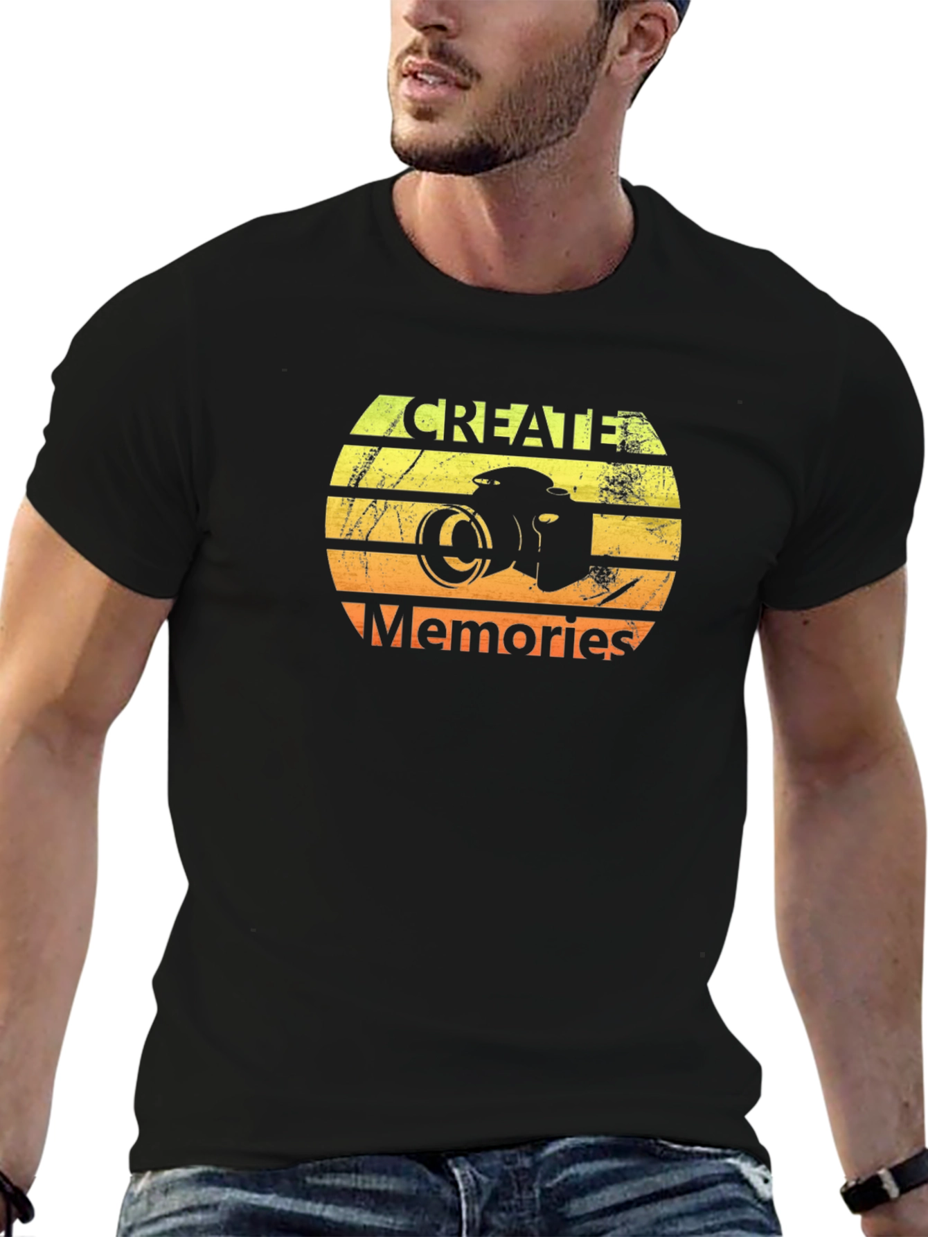 Create Memories Retro Camera Graphic Tee