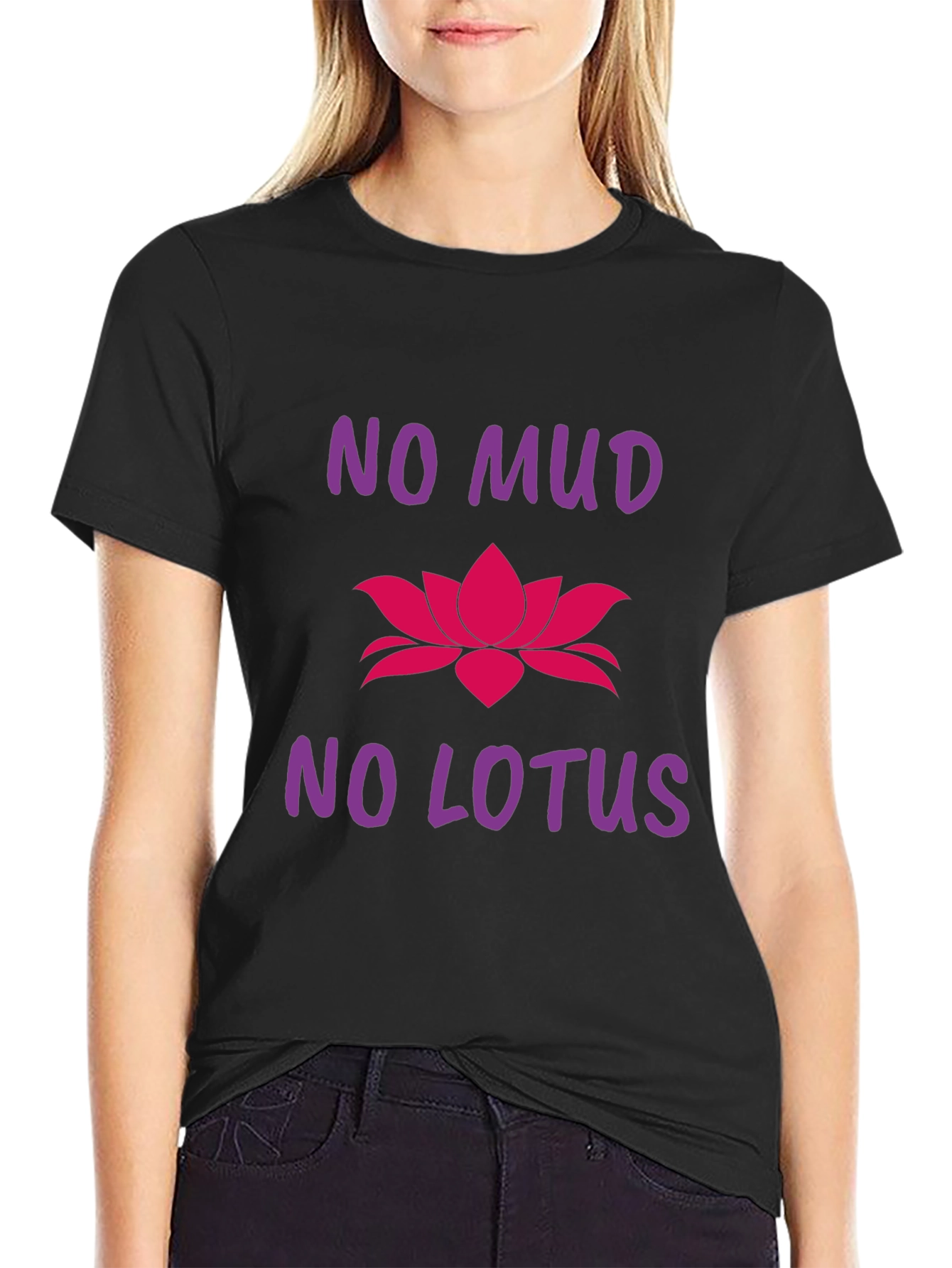 No Mud No Lotus Graphic T-Shirt - Inspiring Tee