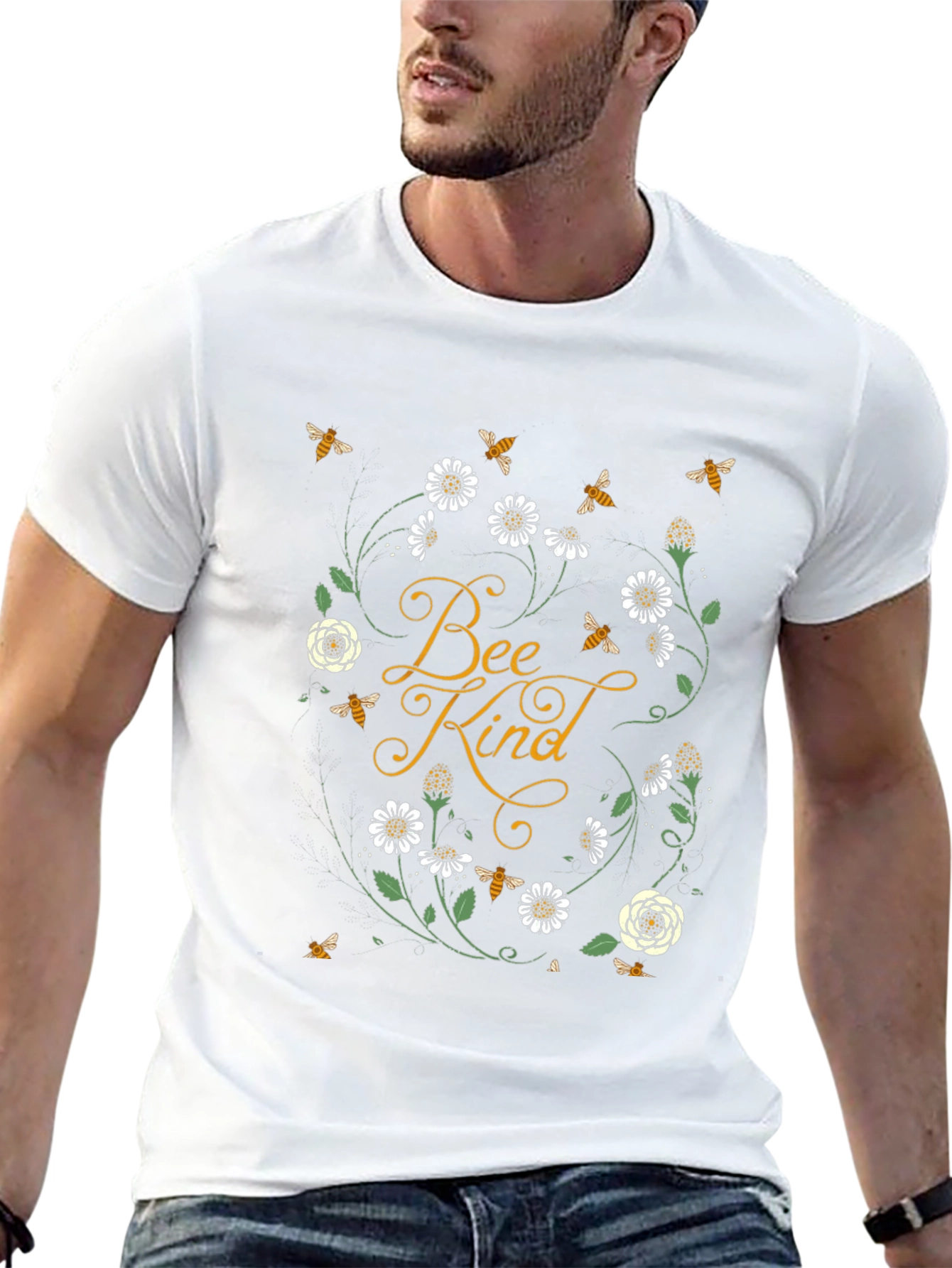 Bee Kind Graphic Tee - Black Unisex Shirt