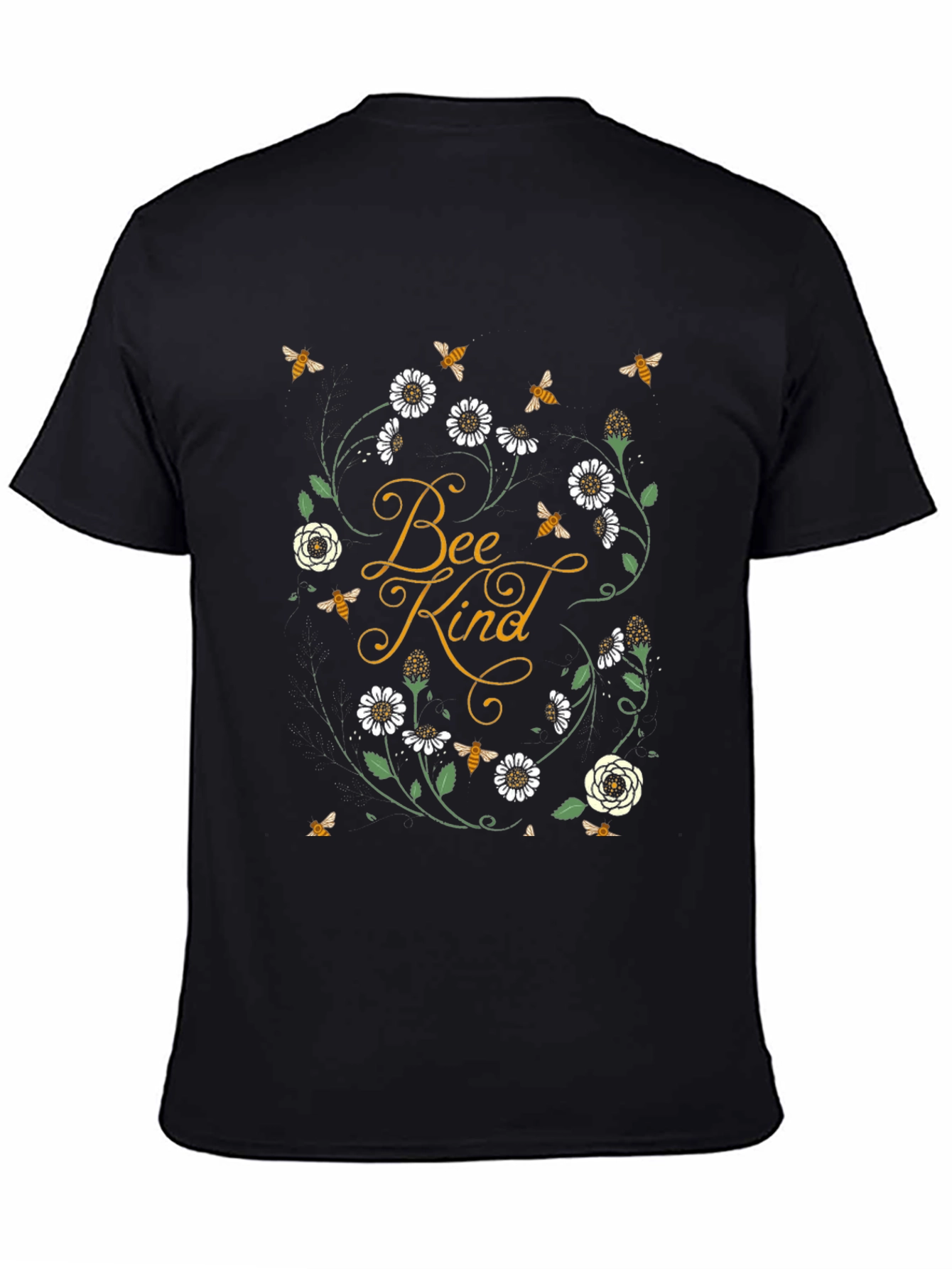Bee Kind Graphic Tee - Black Unisex Shirt