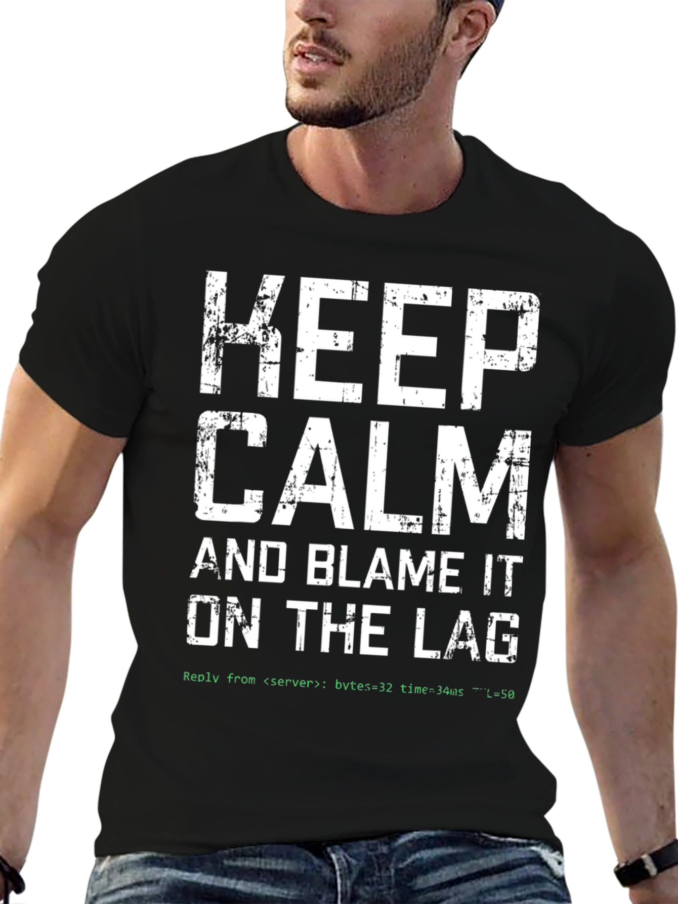Keep Calm Blame the Lag Gamer T-Shirt