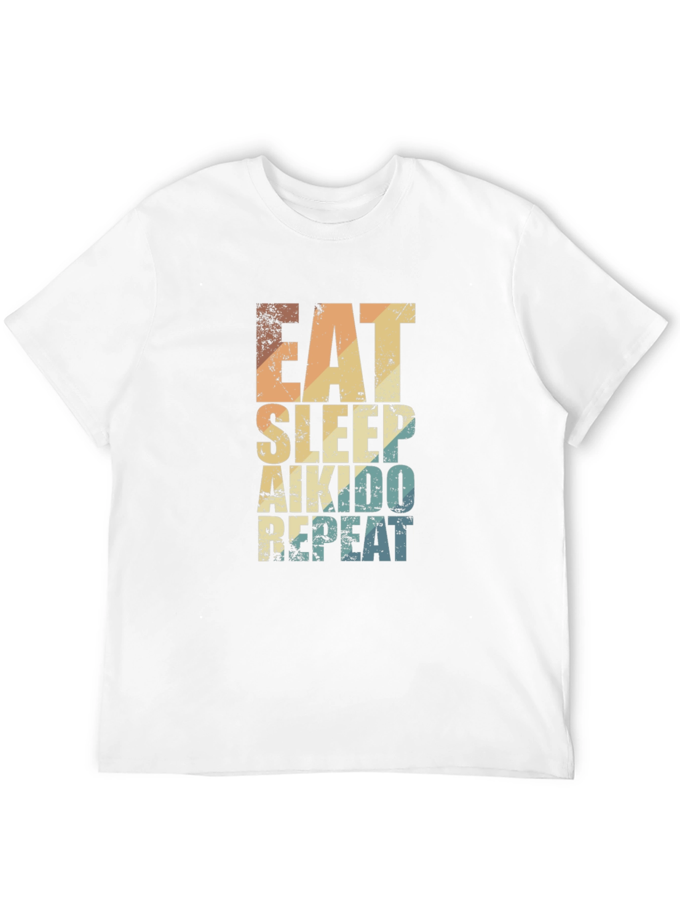 Eat Sleep Aikido Repeat T-Shirt Black