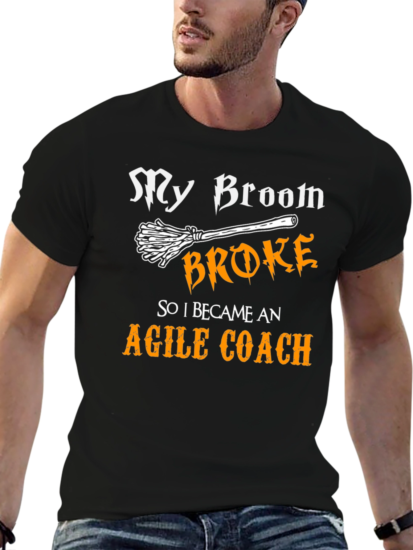Agile Coach T-Shirt - My Broom Broke!