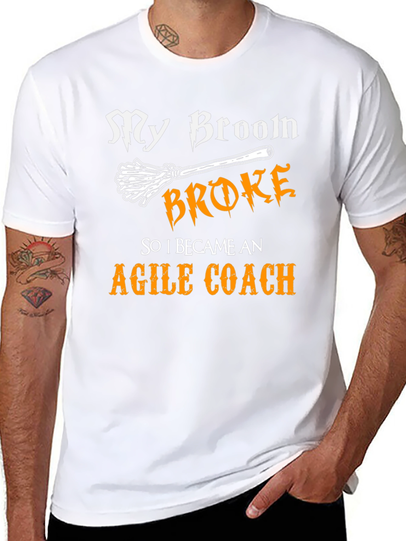Agile Coach T-Shirt - My Broom Broke!