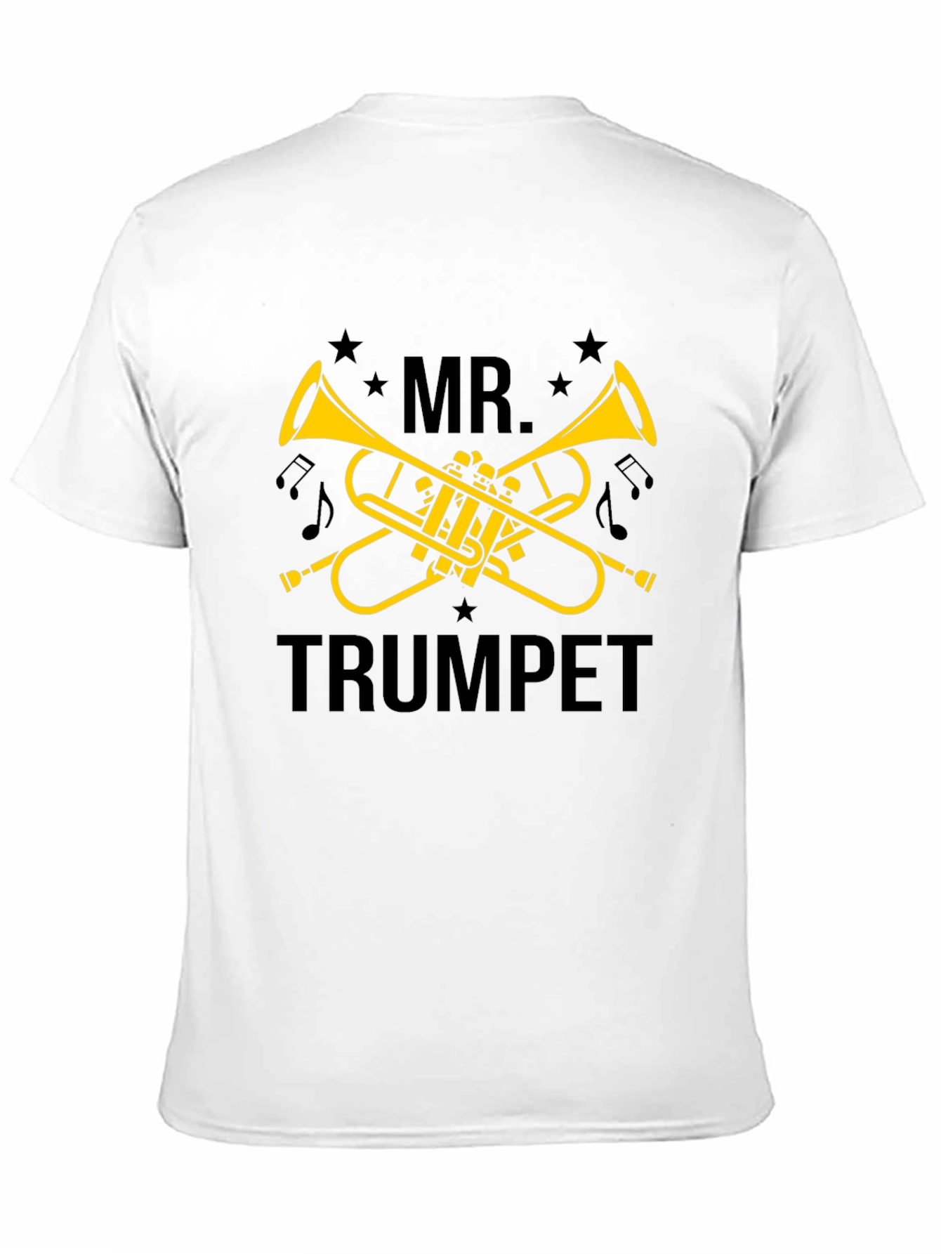 Mr. Trumpet Black T-Shirt - Musician Gift