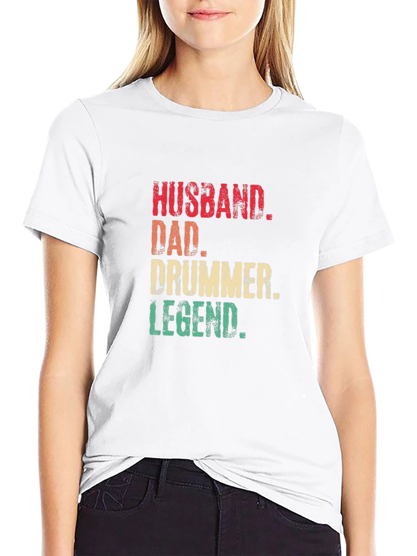 Husband Dad Drummer Legend T-Shirt