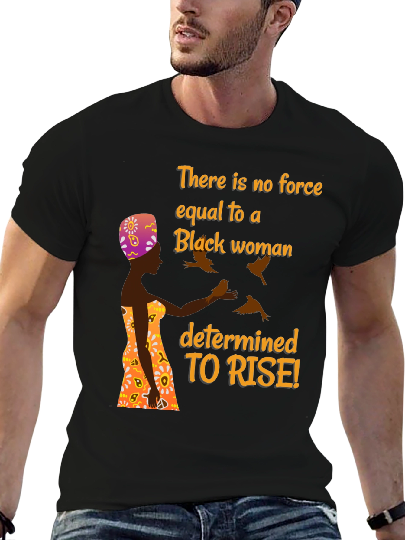 Empowered Black Woman Graphic T-Shirt