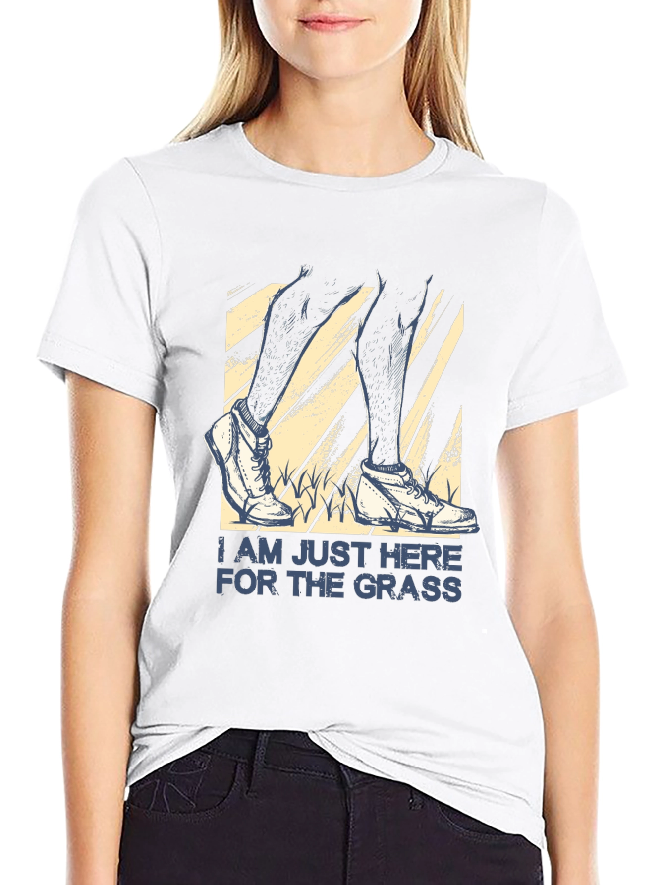 Im Just Here for the Grass Novelty T-Shirt