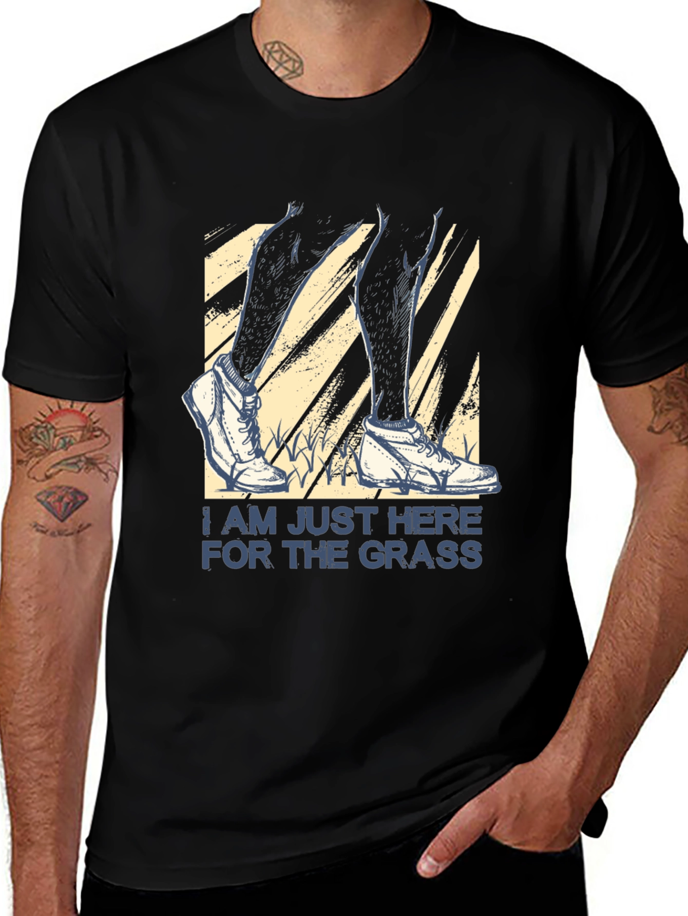 Im Just Here for the Grass Novelty T-Shirt