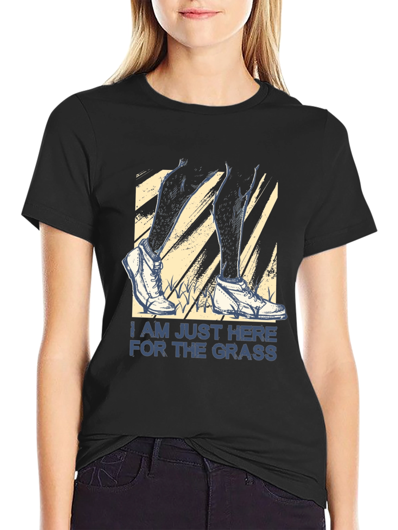 Im Just Here for the Grass Novelty T-Shirt