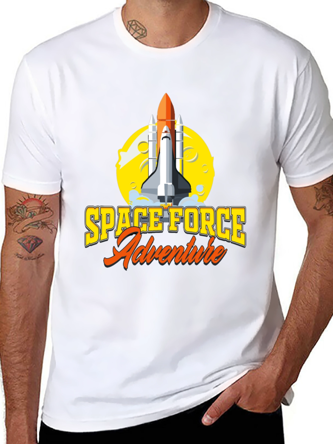 Space Force Adventure T-Shirt - Black Graphic Tee