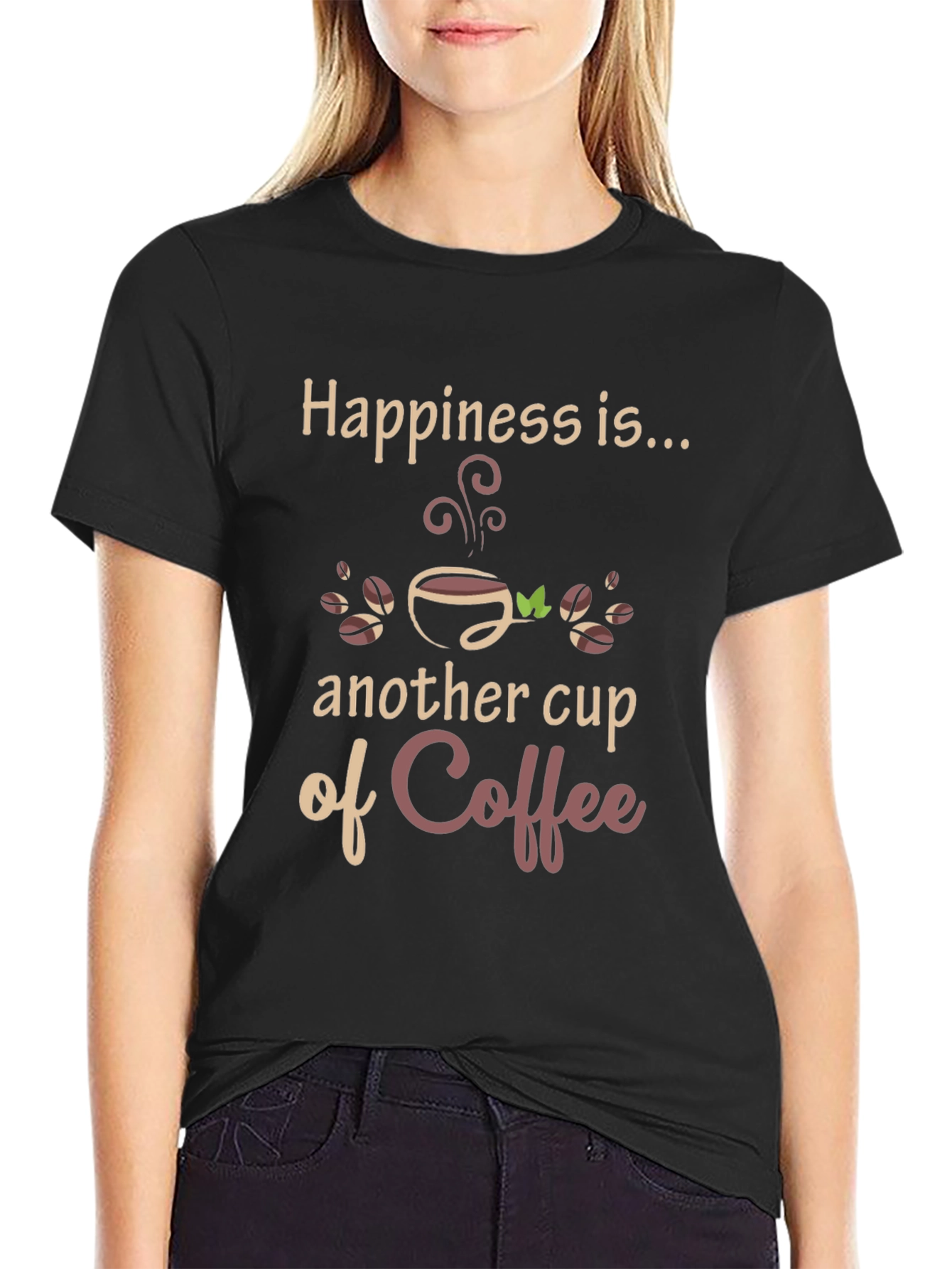 Happiness Coffee T-Shirt - Unique Design