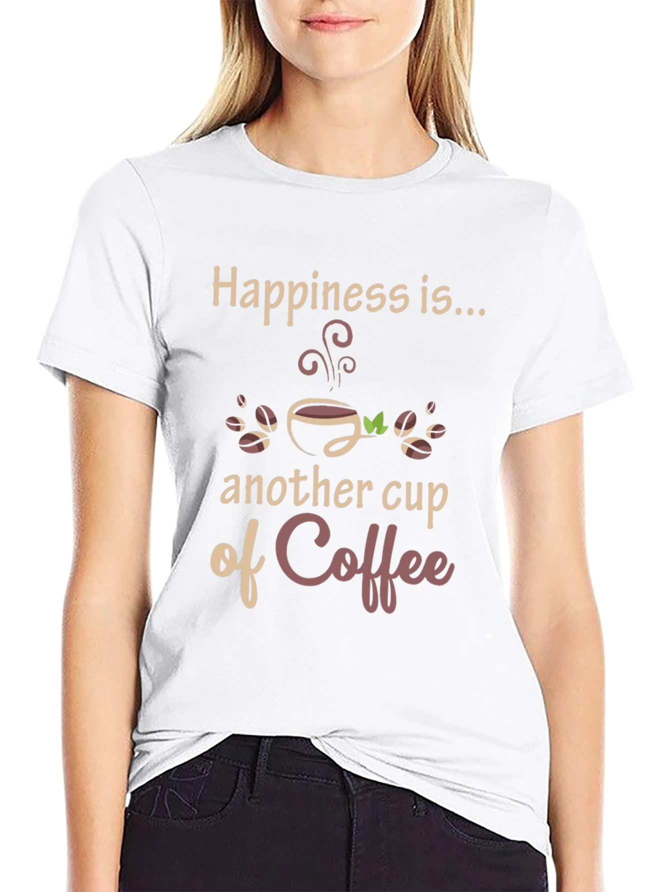 Happiness Coffee T-Shirt - Unique Design