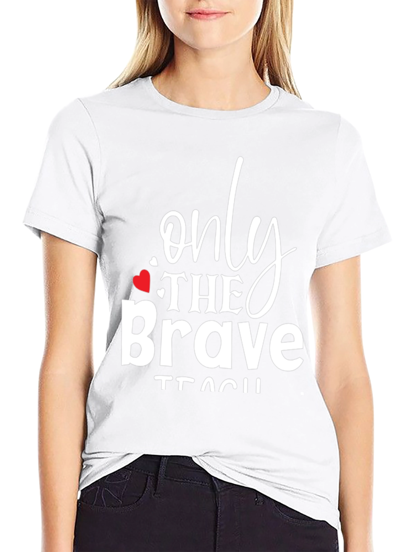Only The Brave Teach Black Graphic Tee