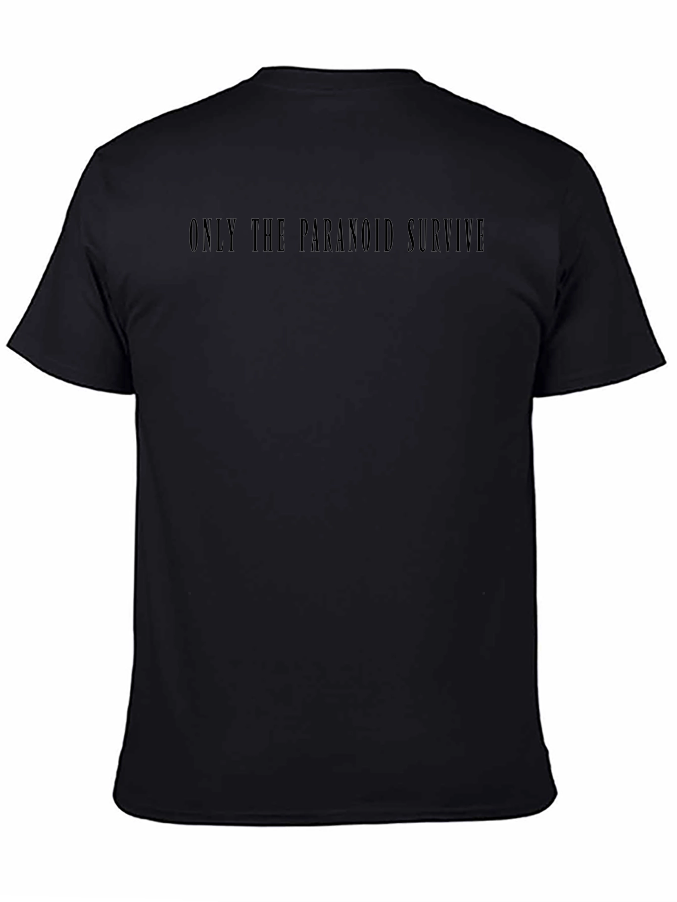 Paranoid Survive Black Graphic Tee