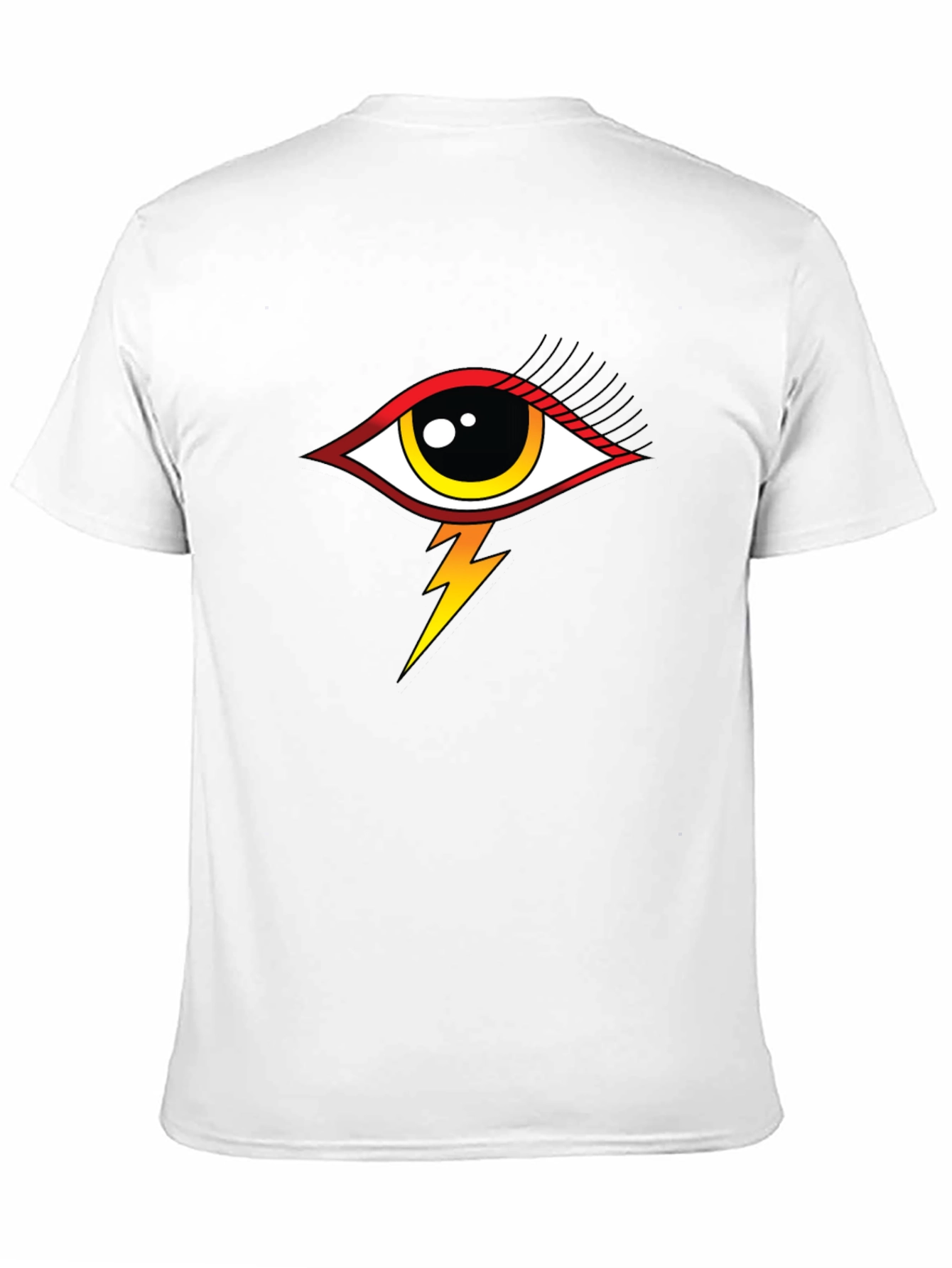 Eye Lightning Bolt Graphic T-Shirt - Black