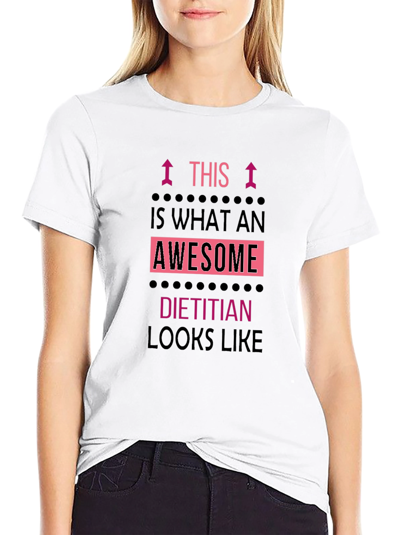 Awesome Dietitian T-Shirt - Black Graphic Tee