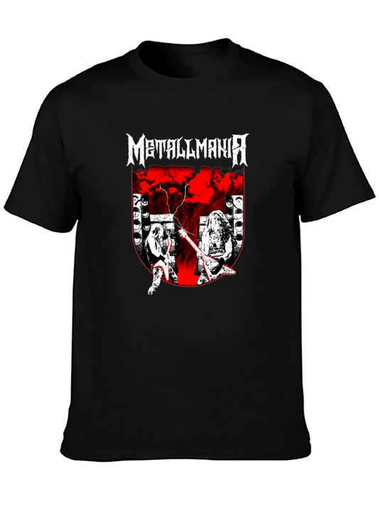 Metallmania Band Tee - Black Heavy Metal Concert T-Shirt