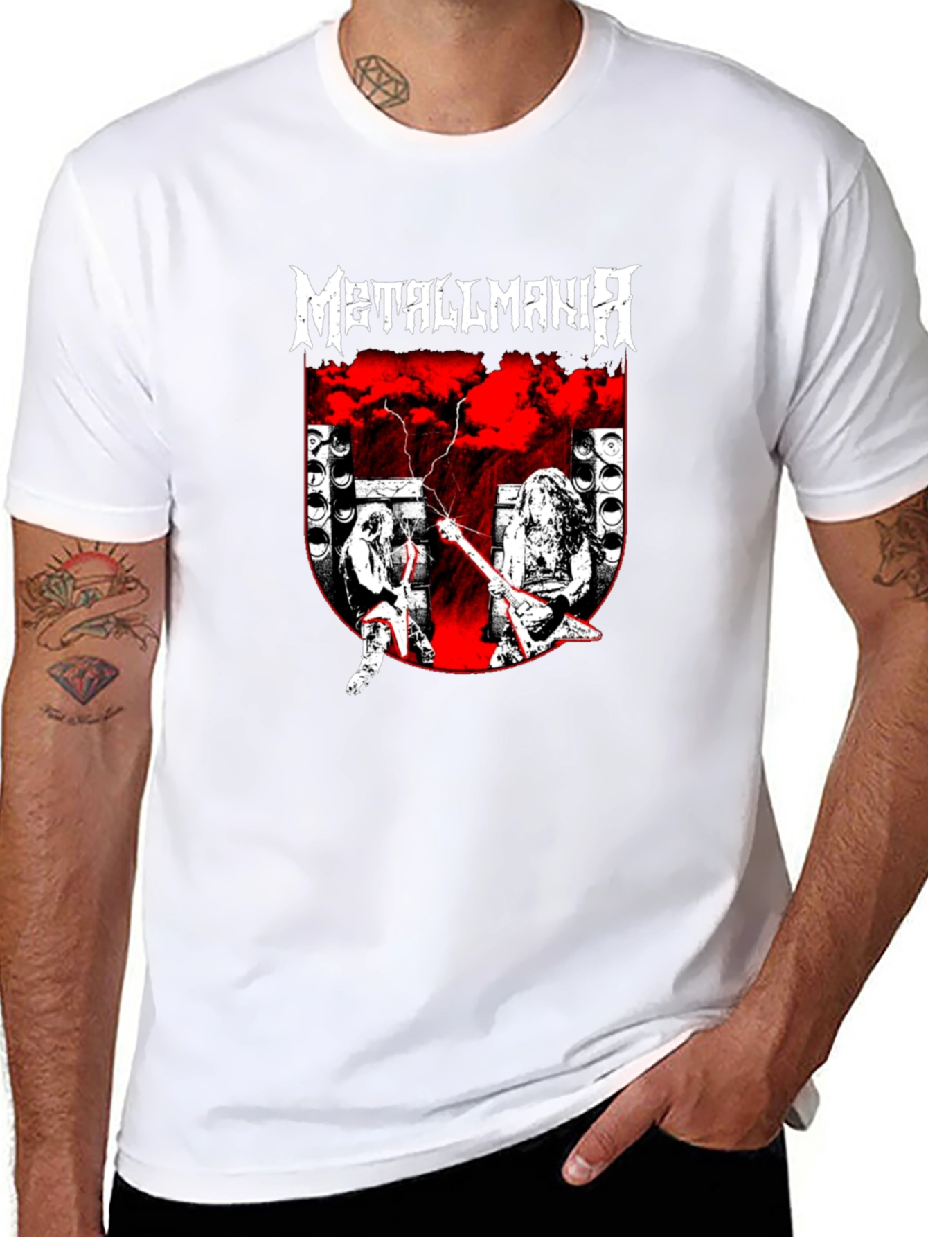 Metallmania Band Tee - Black Heavy Metal Concert T-Shirt
